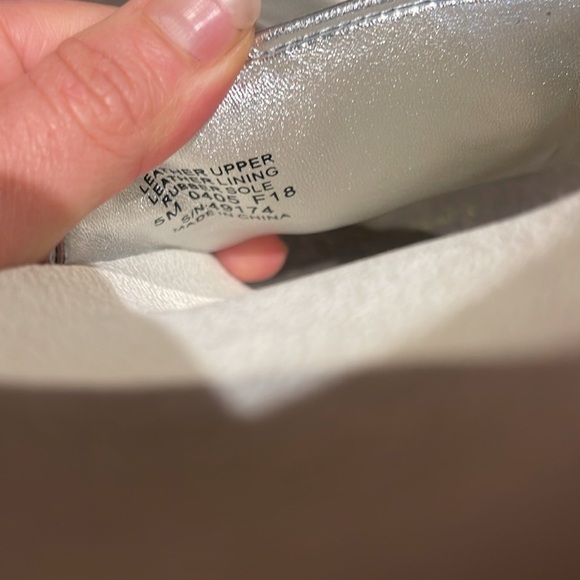 Tory Burch Silver Slide Sandals - Picture 4 of 7